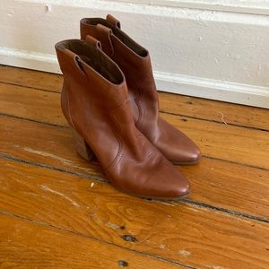 Western style ankle bootie; size 8